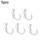 Luminous Live Shrimp Fixing Hooks Metal Barbed Fishing Hook Set 6