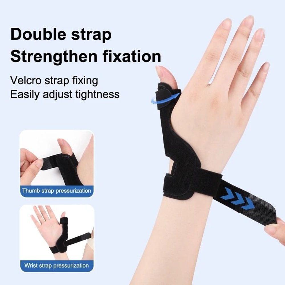Thumb Brace Wrist Support With Aluminum Reinforcement Adjustable Compression 2