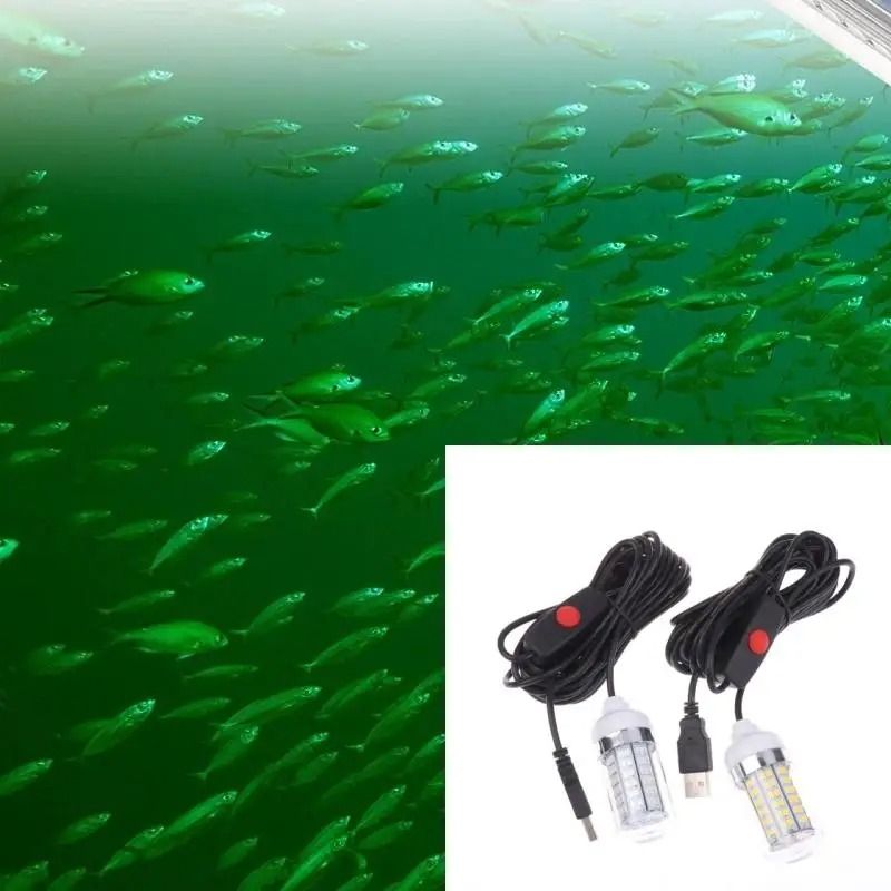 USB LED Fishing Light Underwater Fish Attractor Lamp For Night Fishing 1