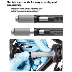 road bike chain cleaning tool holder for hollow axle frames