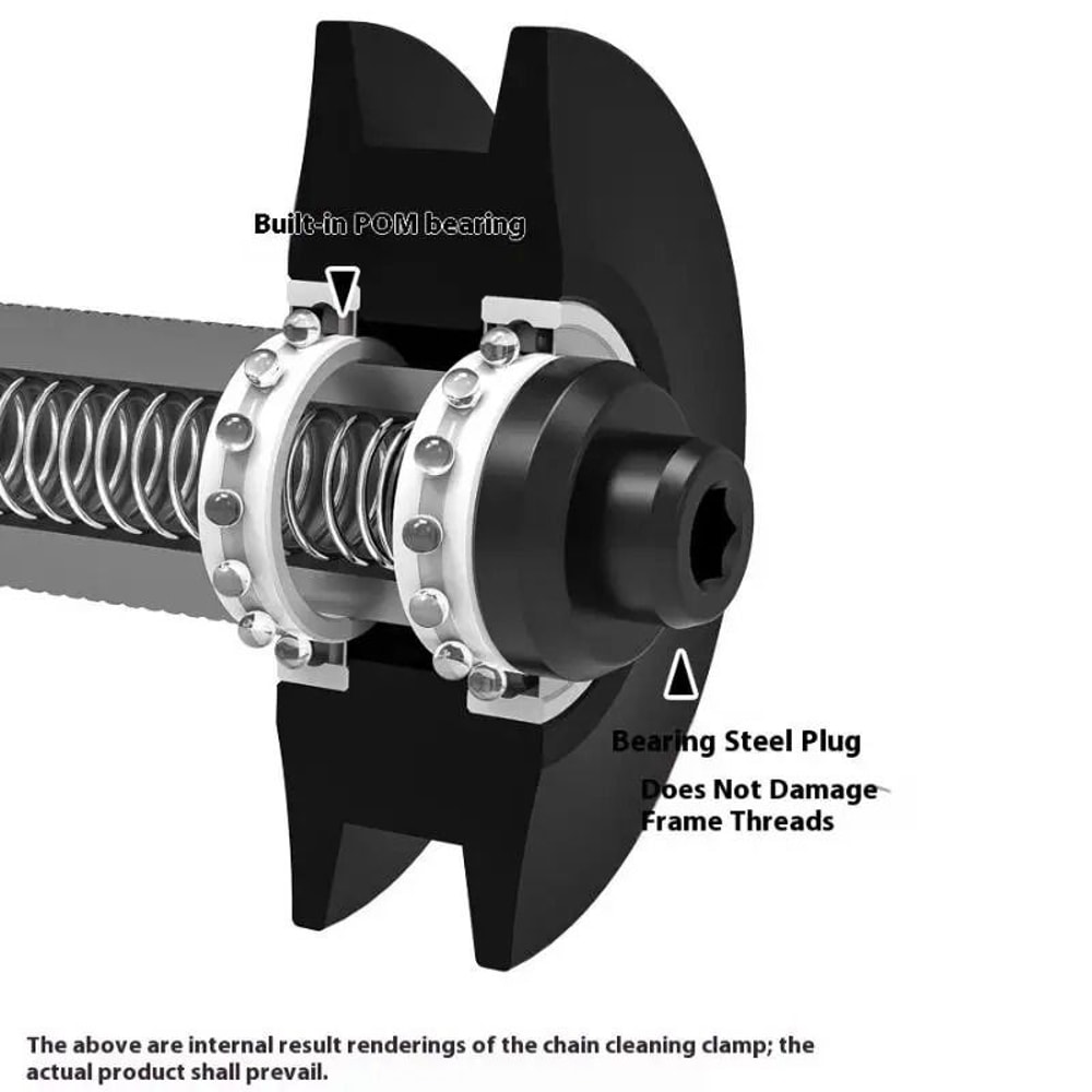 Road Bike Chain Cleaning Tool Holder For Hollow Axle Frames 2