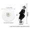Stainless Steel Adhesive Camera Mount No Drill Bracket With 1 4 Inch Interface 9