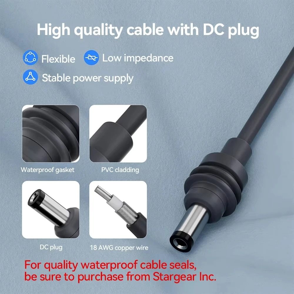 Starlink Mini Car Charger Extension Cable USB C Waterproof 3 In 1 2