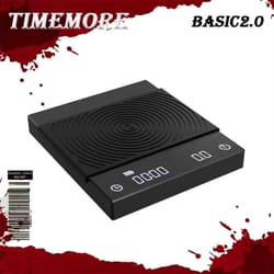 timemore black mirror basic2 plus digital coffee scale with timer usb rechargeable