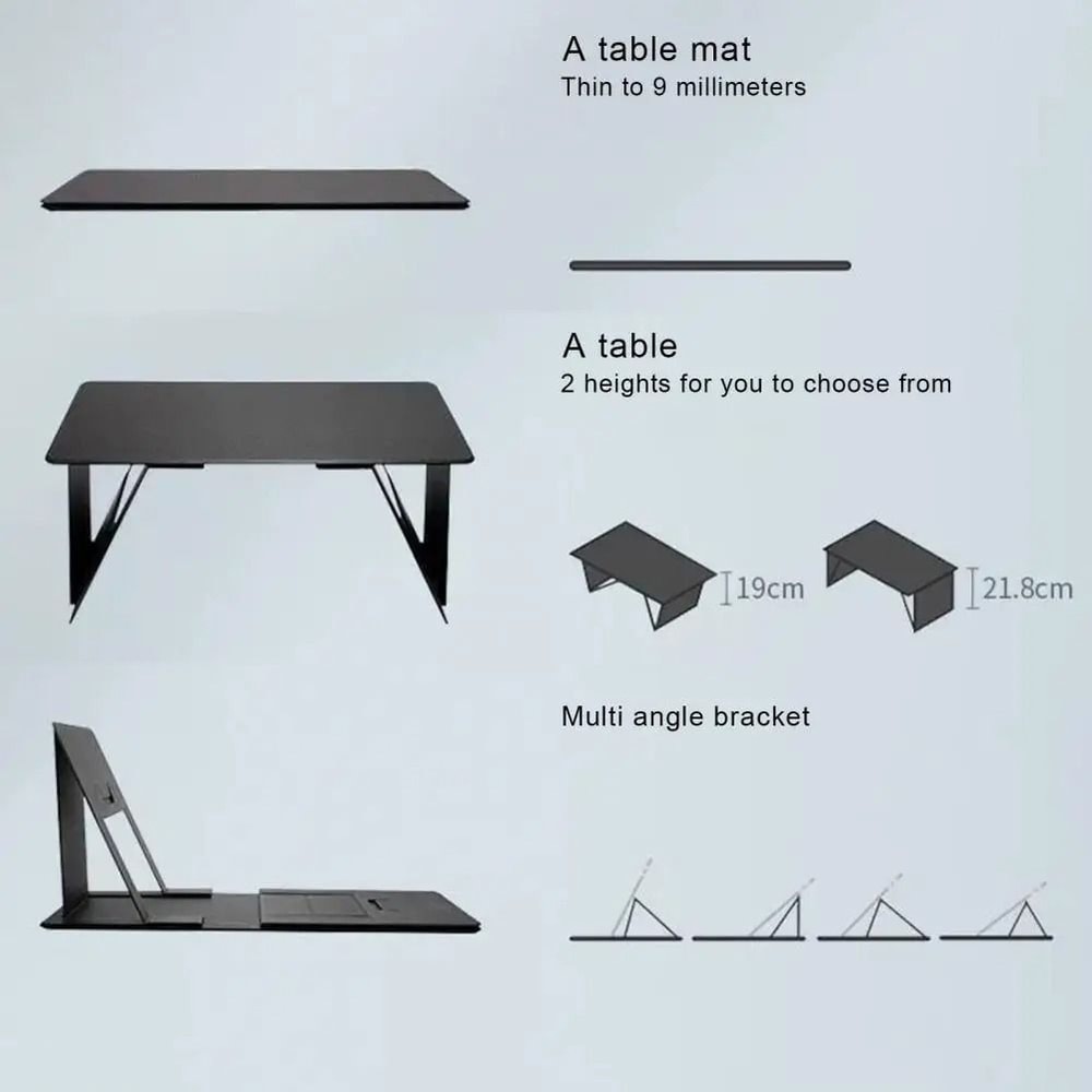 Foldable 6 In 1 Laptop Stand Desk Adjustable Computer Support For Bed Sofa And Table 3