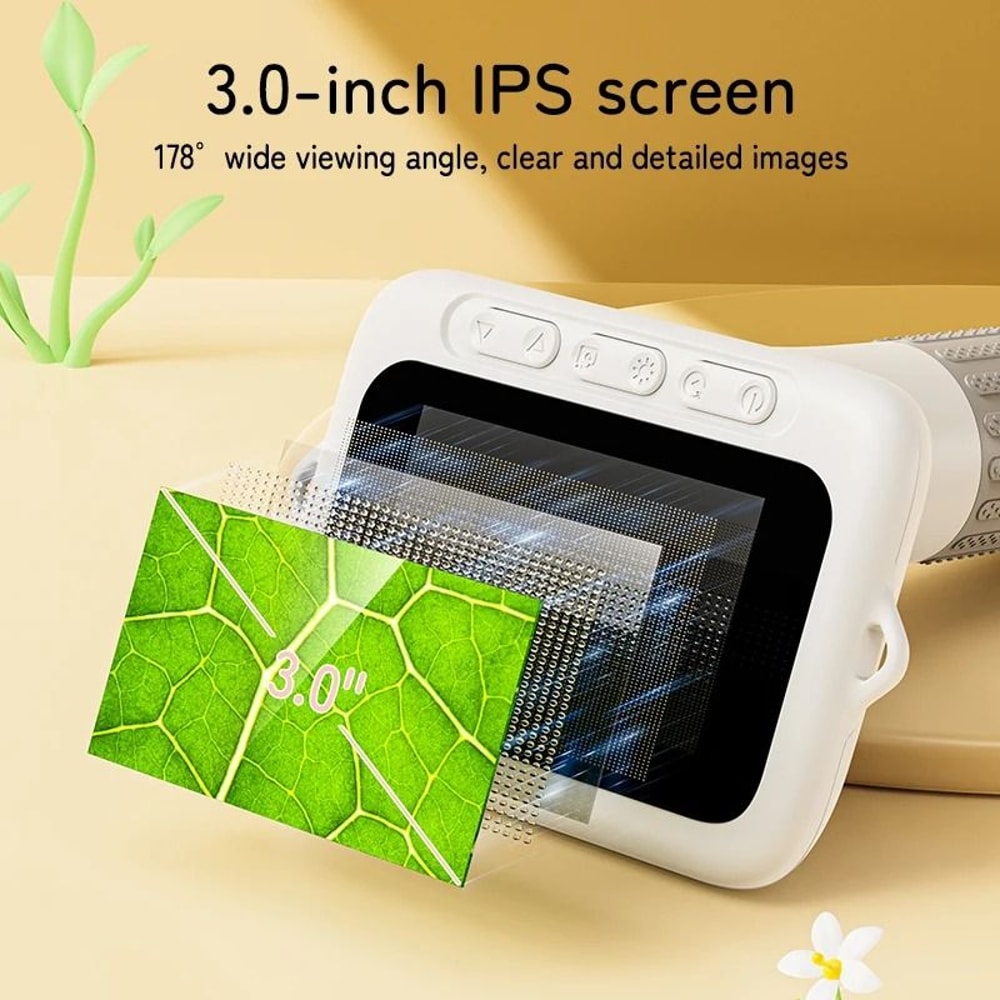 Digital Microscope For Kids With 3 Inch LCD Screen And 1000X Magnification Educational Toy 2