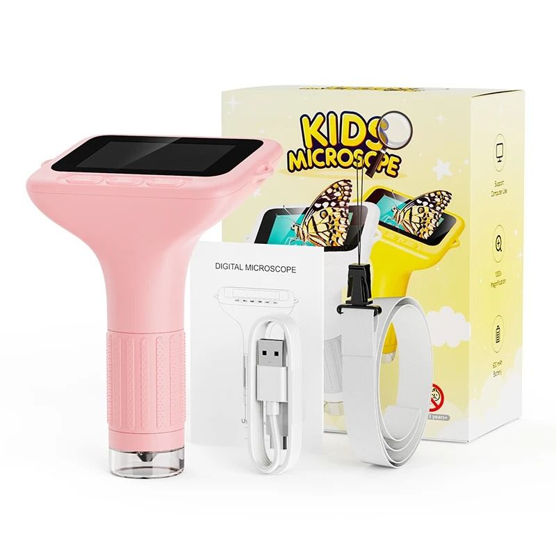 Digital Microscope For Kids With 3 Inch LCD Screen And 1000X Magnification Educational Toy 6