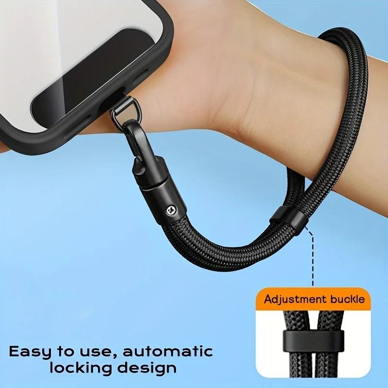Adjustable Phone Lanyard Strap Clip Holder For Neck Shoulder Crossbody And Wrist Use 1