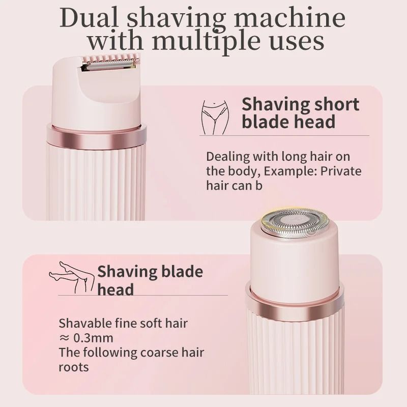 2 In 1 Electric Hair Trimmer And Shaver Portable Hair Removal Tool For Men And Women 4