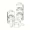 6 Piece Transparent Spice Jar Set With Stackable Seasoning Containers And Kitchen Rack 1