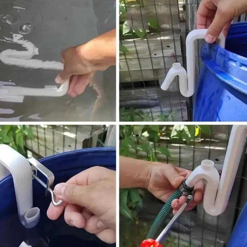 Self Priming Siphon Hose Overflow Pipe For Automatic Water Drain And Fill Transfer 5