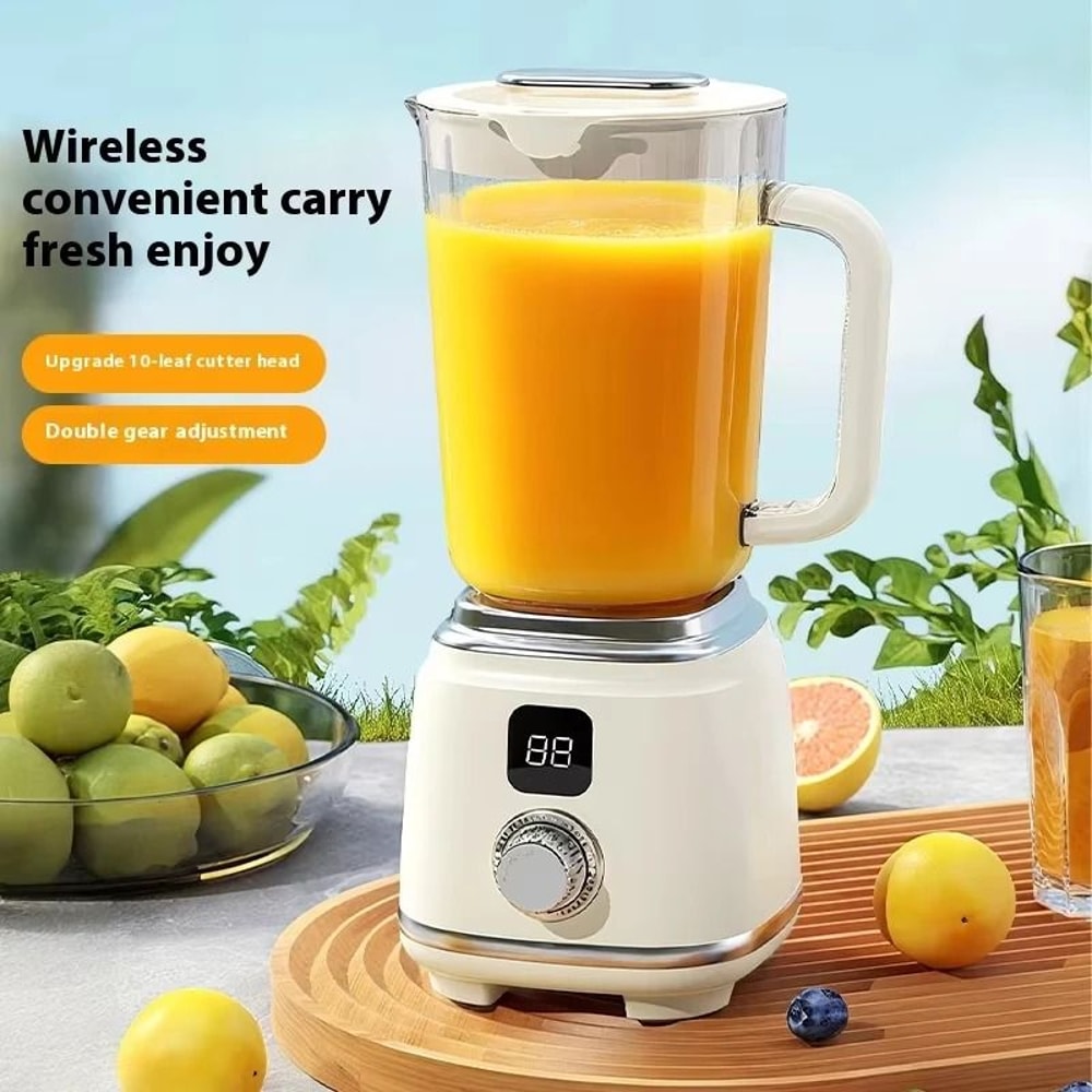 Portable Electric Juicer Blender With 10 Blades 600ml Battery Powered Smoothie Maker 1