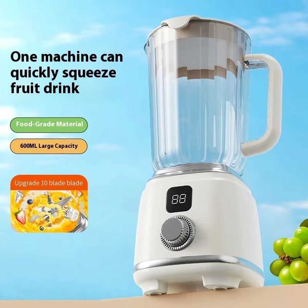 Portable Electric Juicer Blender With 10 Blades 600ml Battery Powered Smoothie Maker 2