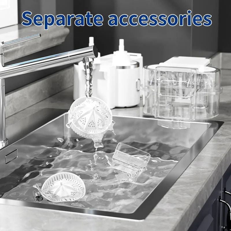 Dual Head Electric Citrus Juicer Machine With Power Cord And Cleaning Brush 4