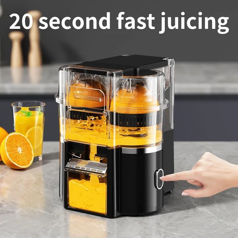 Dual Head Electric Citrus Juicer Machine With Power Cord And Cleaning Brush 6