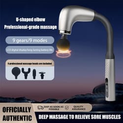 electric fascia gun massager with 9 levels for muscle relaxation and fitness recovery