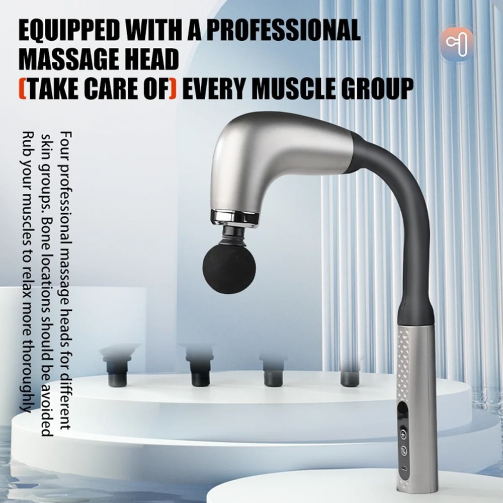 Electric Fascia Gun Massager With 9 Levels For Muscle Relaxation And Fitness Recovery 2