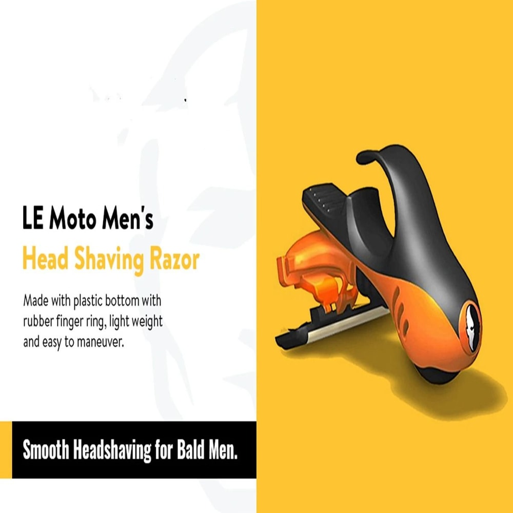Mens Head And Skull Shaving Razor With Dual Active Suspension Design 3