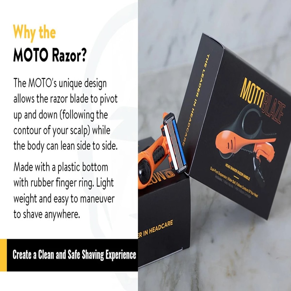 Mens Head And Skull Shaving Razor With Dual Active Suspension Design 5