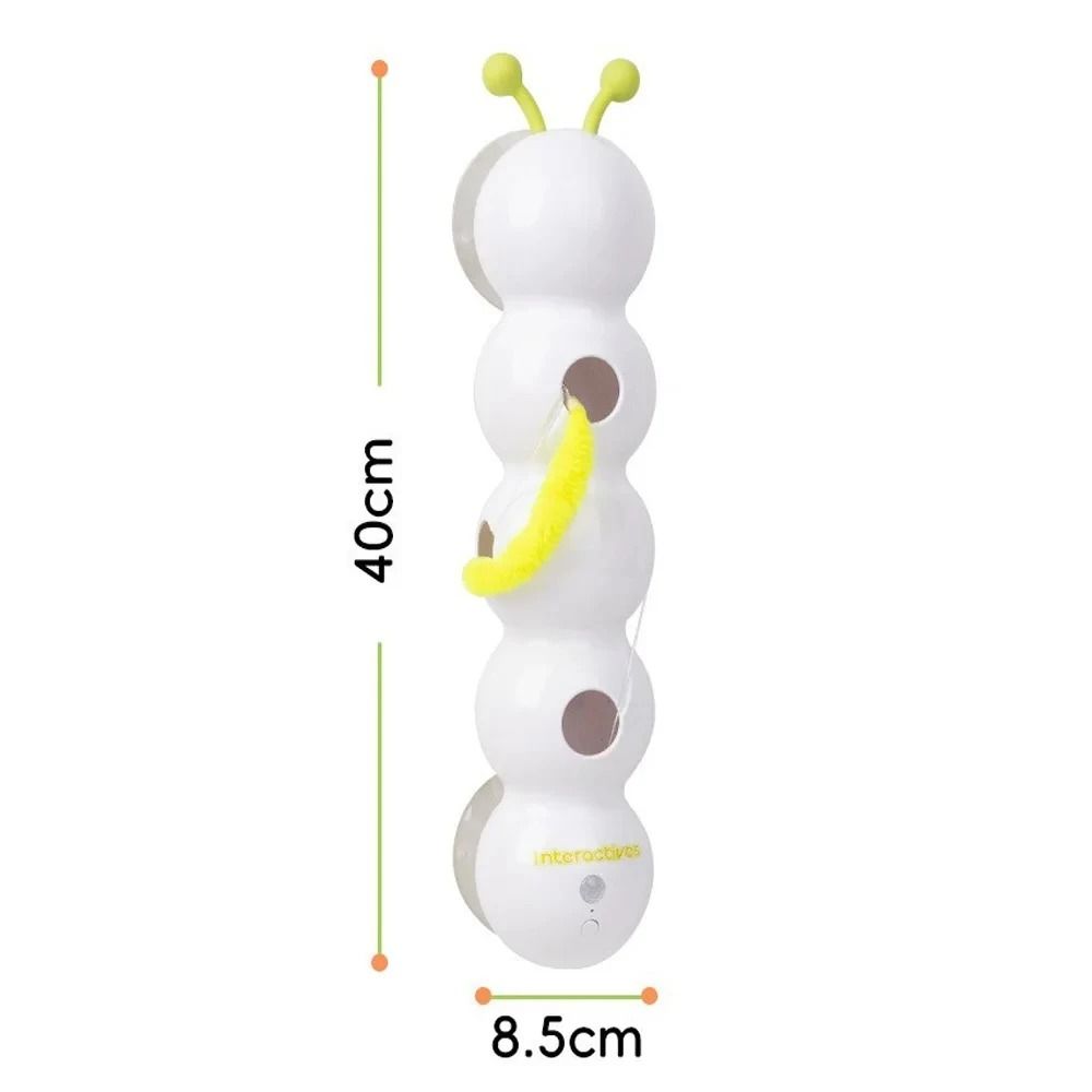 Interactive Caterpillar Cat Toy Motion Activated Rechargeable Automatic Wack A Worm Teasing Toy For 1