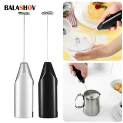 wireless electric milk frother coffee whisk handheld mini mixer for cappuccino latte eggs and drinks