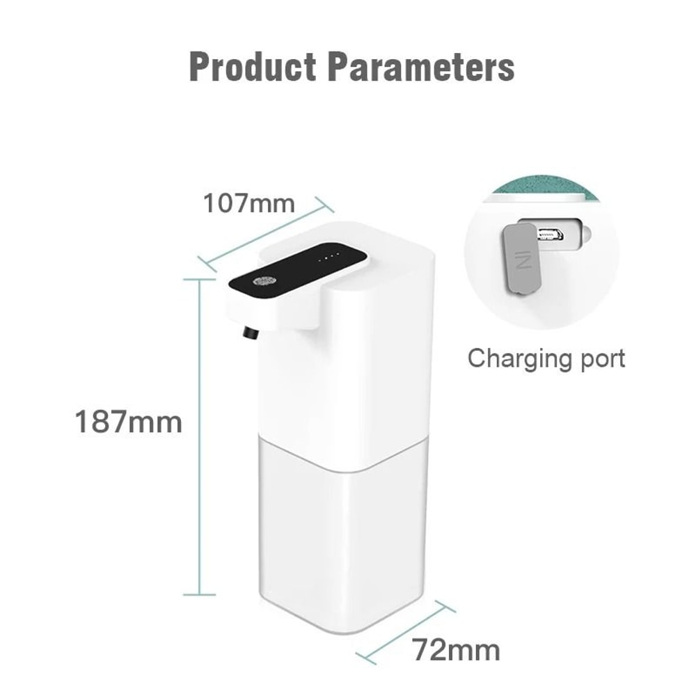Automatic Touchless Liquid Soap Dispenser With Infrared Sensor USB Rechargeable Smart Foam Dispense 5