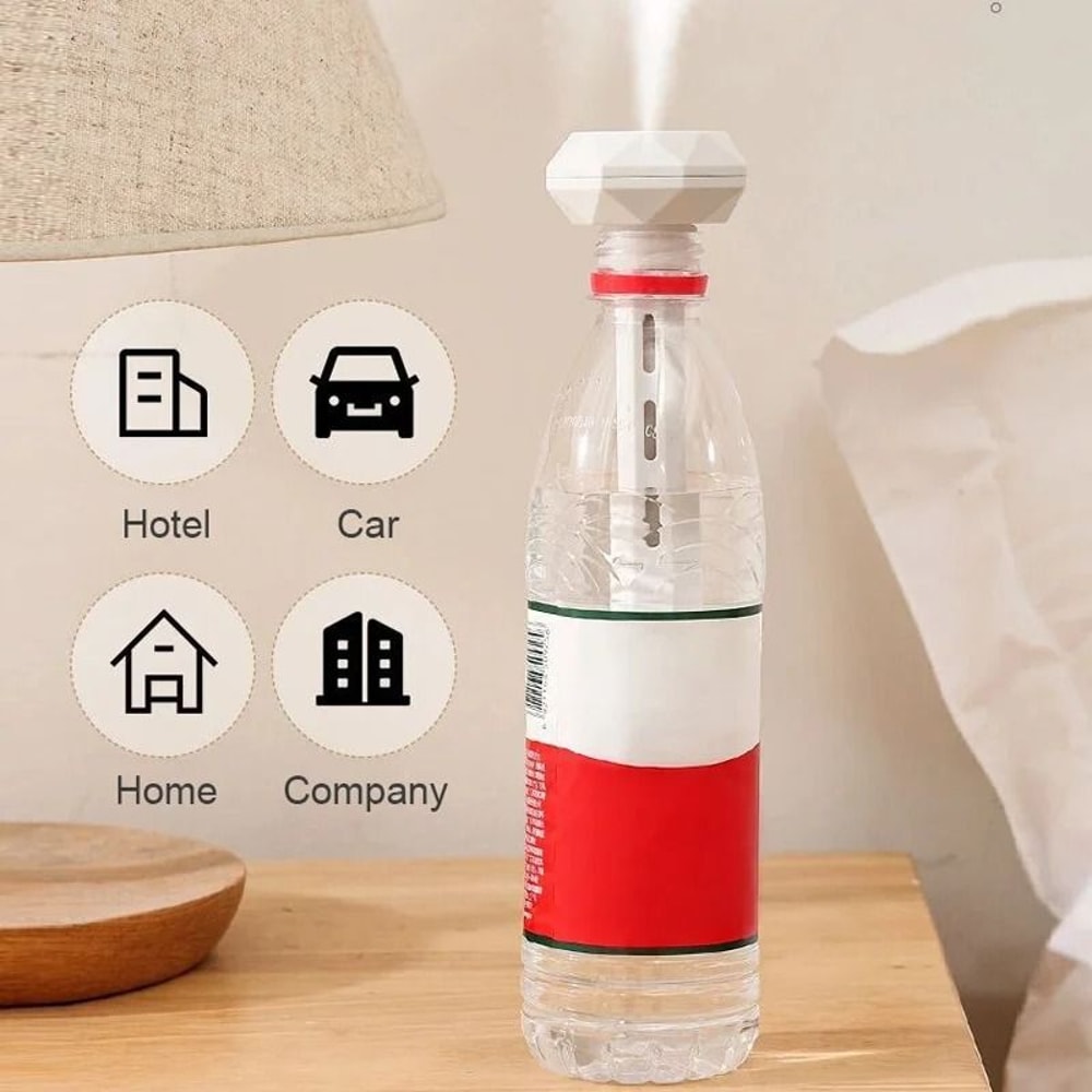 Portable USB Mini Humidifier Ultrasonic Air Diffuser With LED Light 3