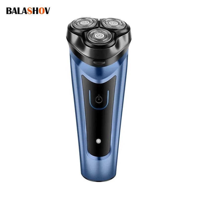 USB Rechargeable Electric Shaver For Men Waterproof Rotary Razor 0