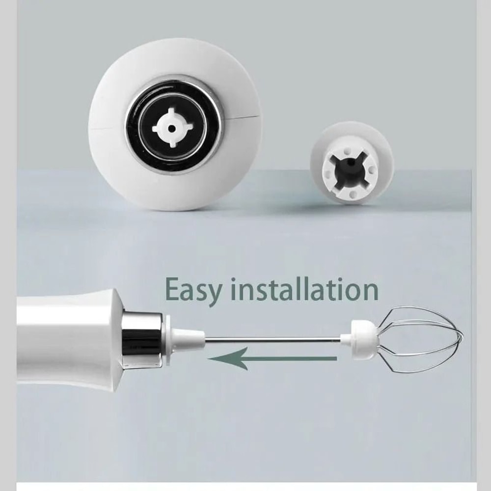 3 In 1 Rechargeable Electric Milk Frother Handheld Coffee Mixer 4