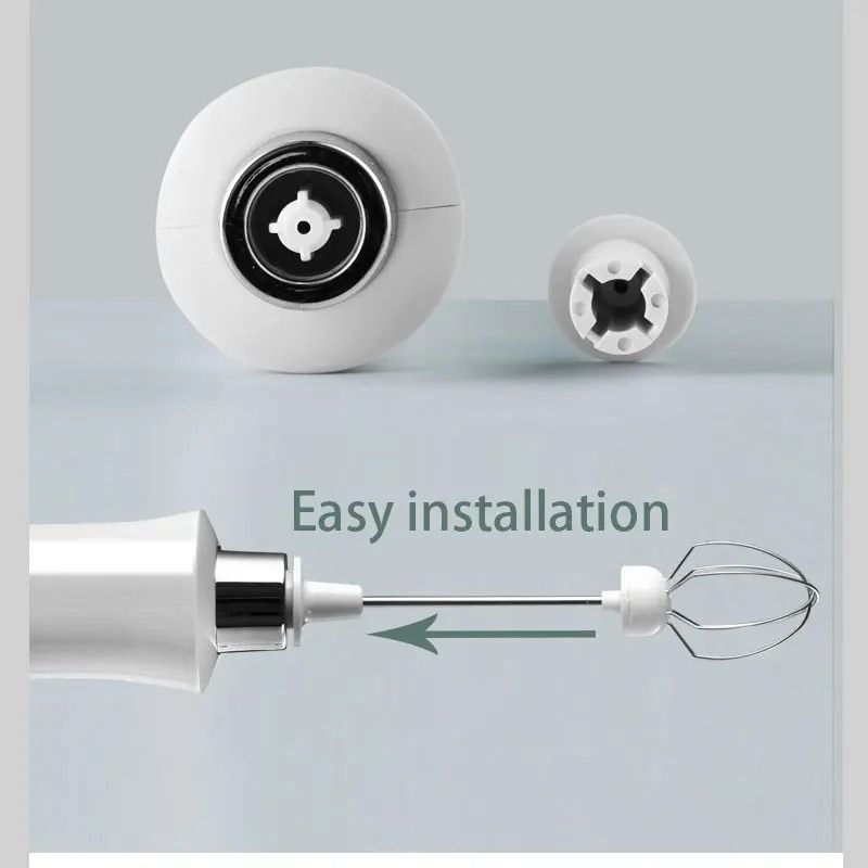 3 In 1 Rechargeable Electric Milk Frother Handheld Coffee Mixer 4