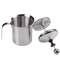Stainless Steel Double Mesh Milk Frother 400ml Manual Coffee Creamer 2