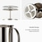 Stainless Steel Double Mesh Milk Frother 400ml Manual Coffee Creamer 3