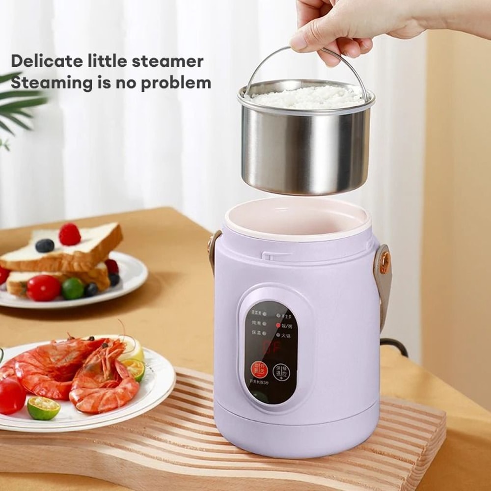 Portable Multifunction Electric Rice Cooker Travel Mini Hot Pot 1