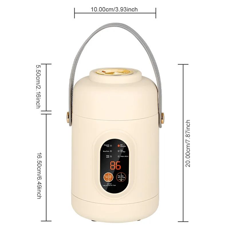 Portable Multifunction Electric Rice Cooker Travel Mini Hot Pot 5