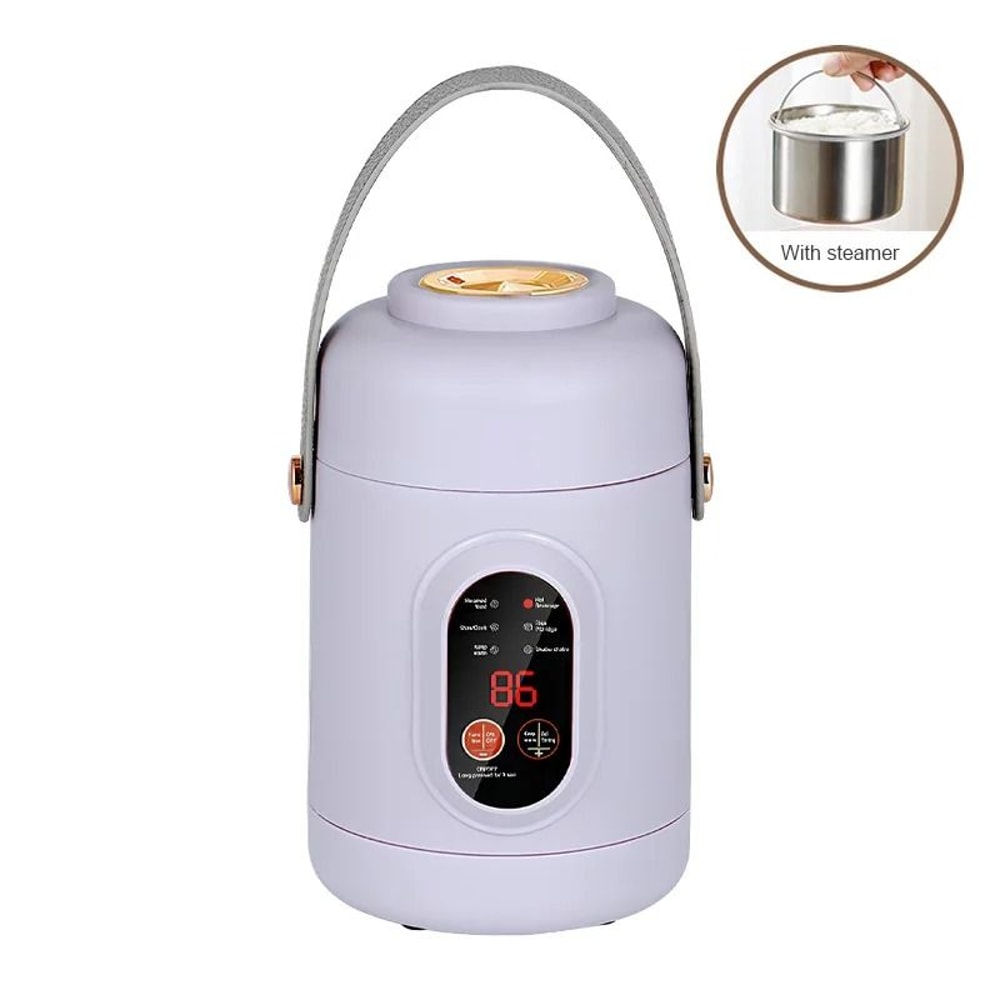 Portable Multifunction Electric Rice Cooker Travel Mini Hot Pot 7