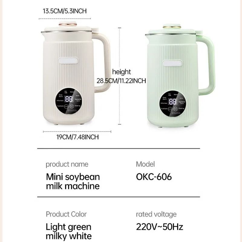 Multifunction Electric Soybean Milk Machine Automatic Food Blender 5