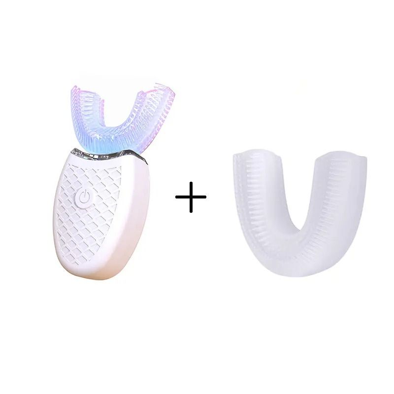 Wireless Charging U Shaped Electric Toothbrush 360 Degree Silicone Ultrasonic 10