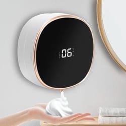 touchless automatic soap dispenser with temperature display