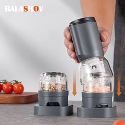rechargeable electric salt and pepper grinder automatic adjustable coarseness