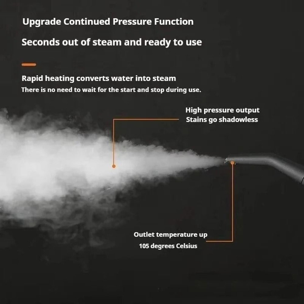 High Temperature Steam Cleaner For Home And Car Deep Cleaning 1