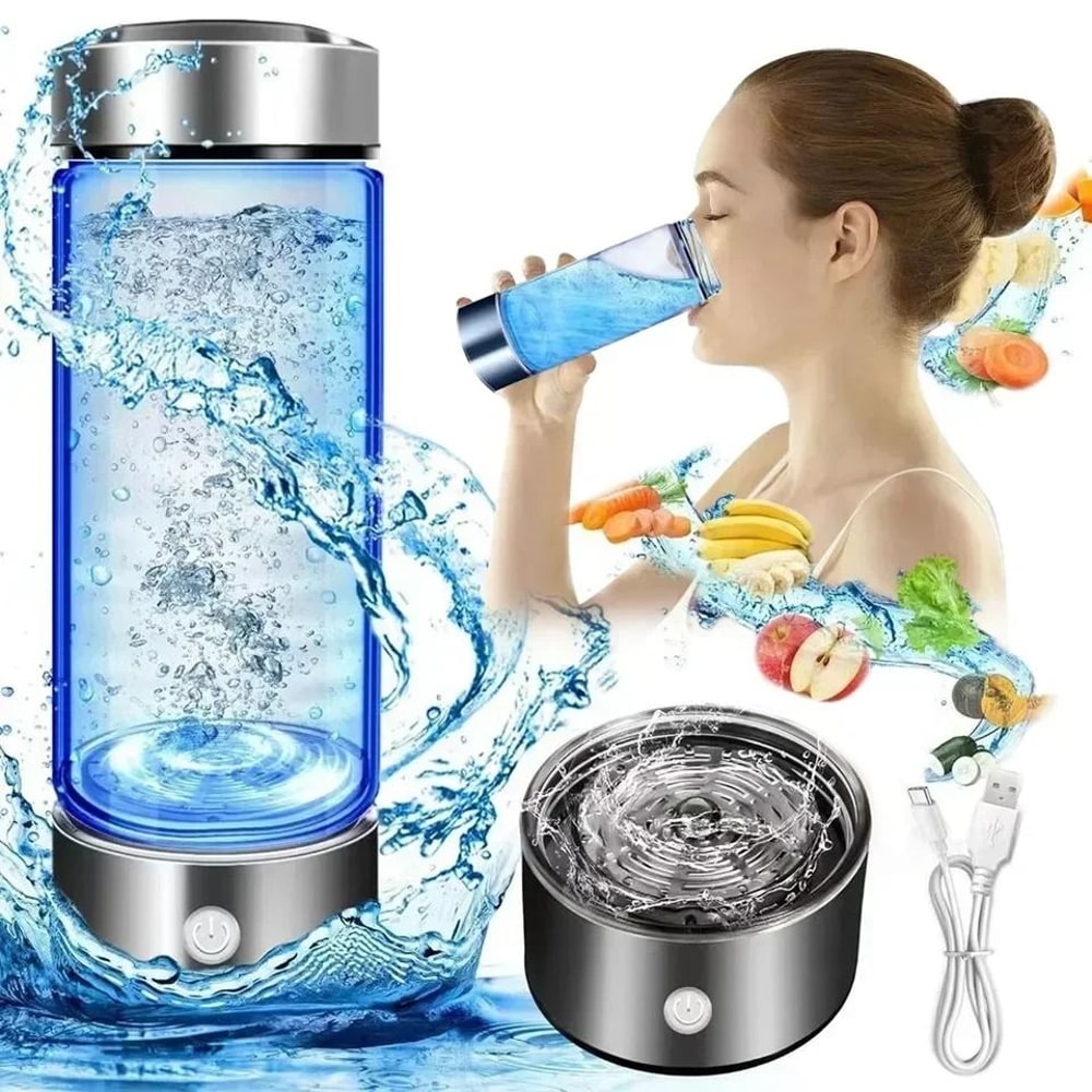 Portable Hydrogen Water Cup USB Rechargeable Electrolytic Generator 1