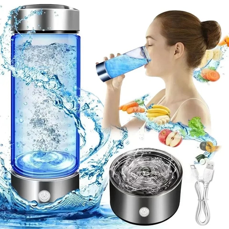 Portable Hydrogen Water Cup USB Rechargeable Electrolytic Generator 1