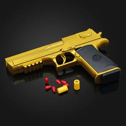 automatic airsoft toy gun with ejecting shells soft bullet blaster