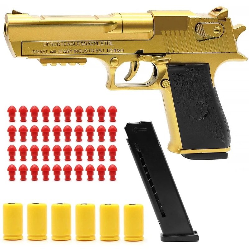 Automatic Airsoft Toy Gun With Ejecting Shells Soft Bullet Blaster 1