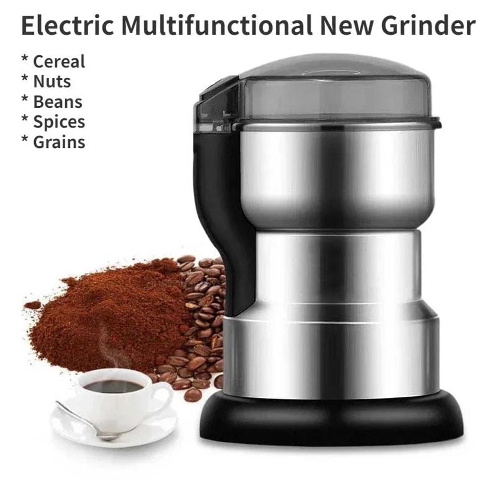 Electric Multifunctional Coffee And Spice Grinder For Beans Nuts And Grains 1