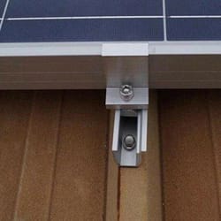 aluminum alloy solar panel mounting end clamps set of 10 pieces