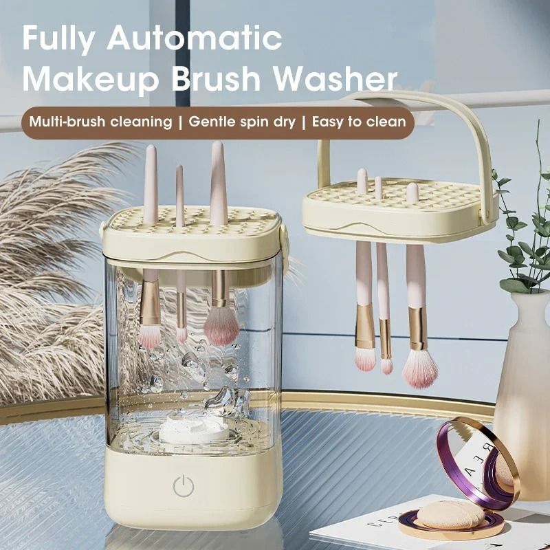 Automatic Electric Makeup Brush Cleaner And Dryer With Drying Rack 1