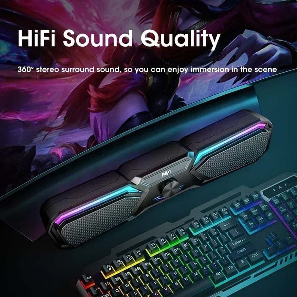 4D Surround Wireless Bluetooth Speaker With Dual Diaphragm Portable USB Powered Music Box 2