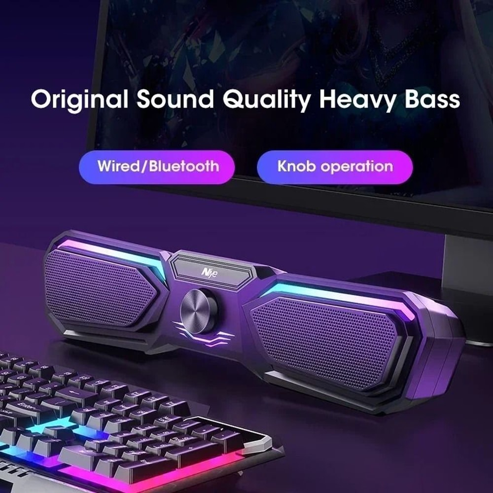 4D Surround Wireless Bluetooth Speaker With Dual Diaphragm Portable USB Powered Music Box 3