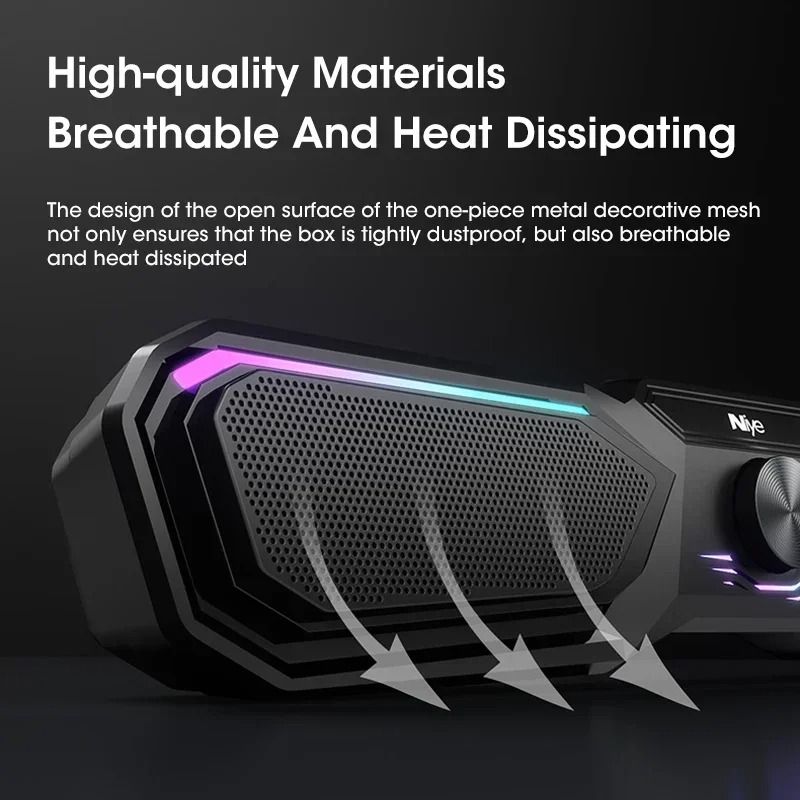 4D Surround Wireless Bluetooth Speaker With Dual Diaphragm Portable USB Powered Music Box 4